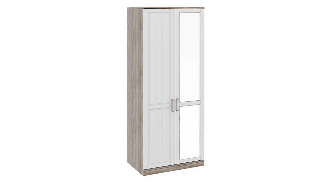 Шкаф для одежды с 1-ой глухой и 1-ой зеркальной дверями «Прованс» – СМ-223.07.005R