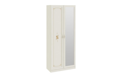 Шкаф для одежды с 1-ой глухой и 1-ой зеркальной дверями «Лючия» – СМ-235.22.03