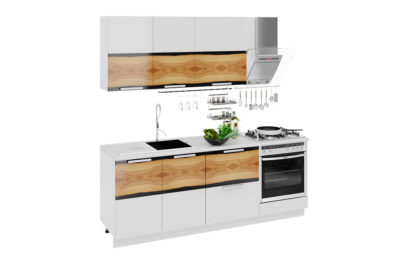 Кухонный гарнитур длиной – 210 см (со шкафом НБ) – ГН72_210_1 (НБ)