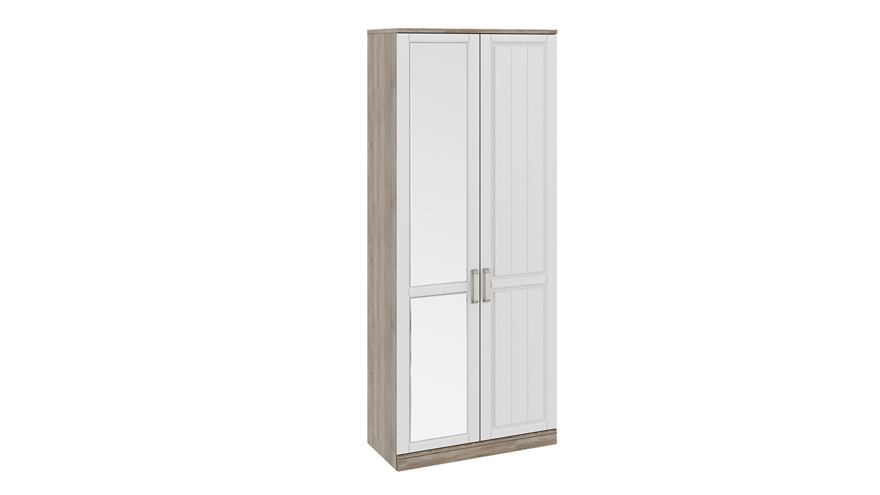 Шкаф для одежды с 1-ой глухой и 1-ой зеркальной дверями «Прованс» – СМ-223.07.025L