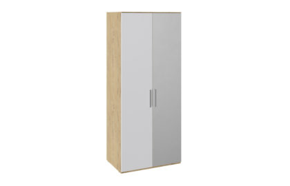 Шкаф для одежды с 1 глухой и 1 зеркальной дверями правый «Квадро» – СМ-281.07.004 R