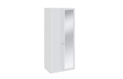 Шкаф для одежды с 1-ой глухой и 1-ой с зеркальной дверью «Ривьера» – СМ 241.07.002 L