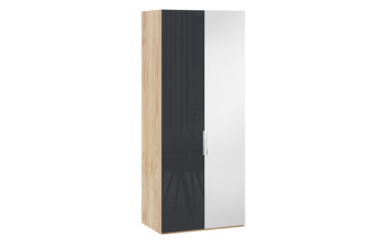 Шкаф для одежды с 1 глухой и 1 зеркальной дверями правый «Эмбер» – СМ-348.07.005 R