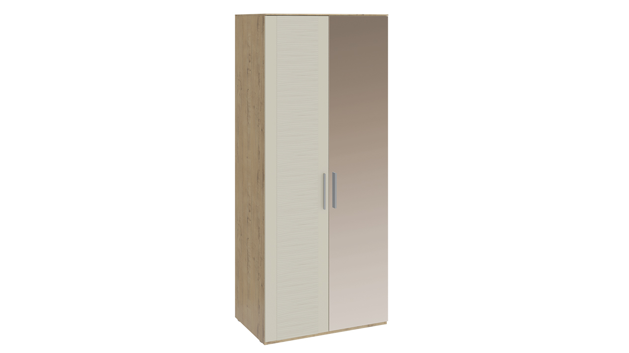 Шкаф для одежды с 1 глухой и 1 зеркальной дверями «Николь» правый – СМ-295.07.005 R