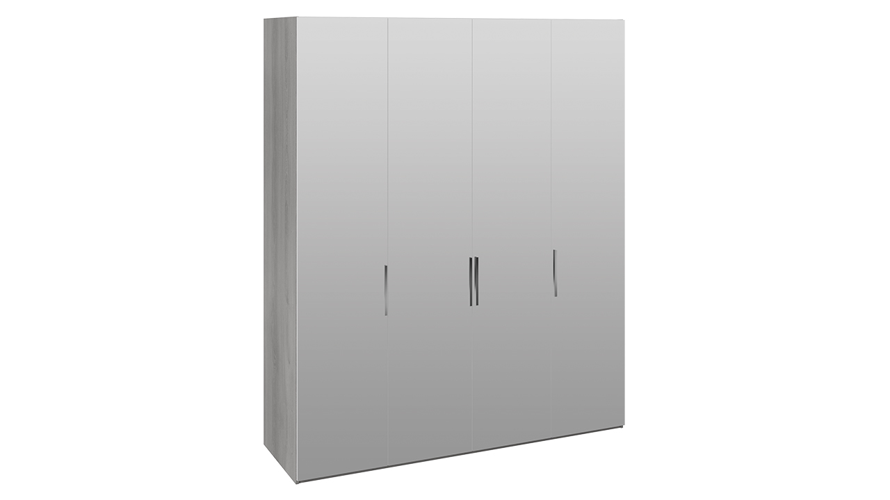 Шкаф комбинированный с 4 зеркальными дверями «Эста» – СМ-342.07.012
