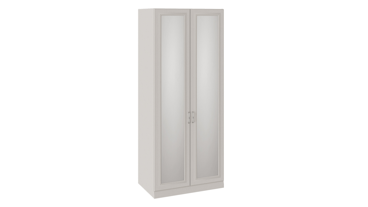 Шкаф для одежды с 2 зеркальными дверями с опорой «Сабрина» – СМ-307.07.222-01