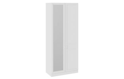 Шкаф для одежды с 1 глухой и 1 зеркальной дверью левый «Франческа» – СМ-312.07.025L