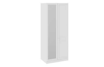 Шкаф для одежды с 1 глухой и 1 зеркальной дверью правый «Франческа» – СМ-312.07.005R
