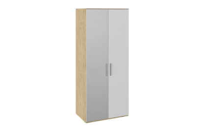 Шкаф для одежды с 1 глухой и 1 зеркальной дверями левый «Квадро» – СМ-281.07.004 L