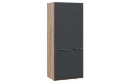 Шкаф для одежды с 2 дверями со стеклом «Глосс» – СМ-319.07.211