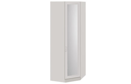 Шкаф угловой с 1 зеркальной дверью с опорой «Сабрина» – СМ-307.07.231-01