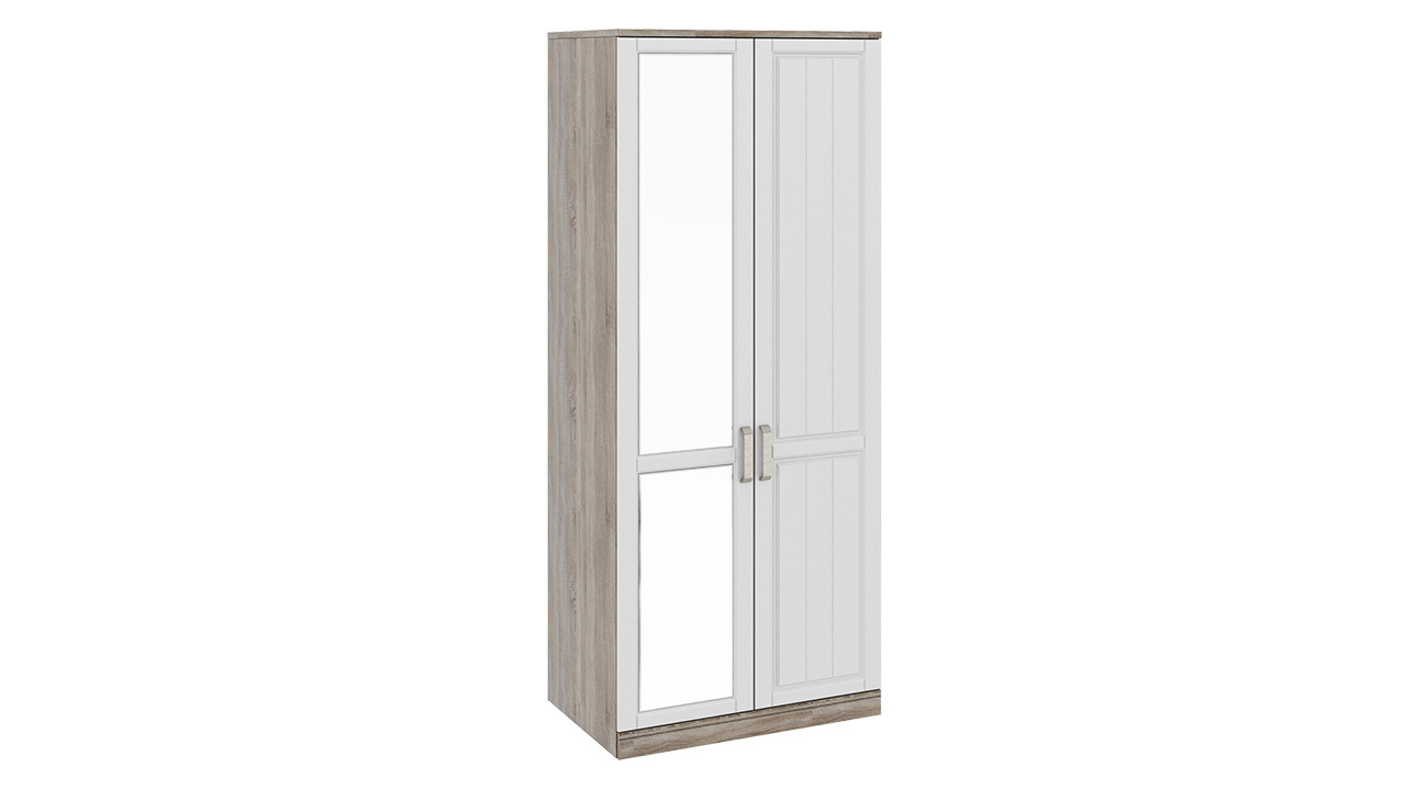 Шкаф для одежды с 1-ой глухой и 1-ой зеркальной дверями «Прованс» – СМ-223.07.005L