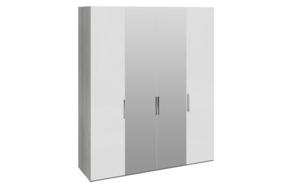 Шкаф комбинированный с 2 глухими и 2 зеркальными дверями «Эста» – СМ-342.07.013
